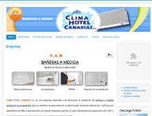 Tablet Screenshot of climahotelcanarias.com